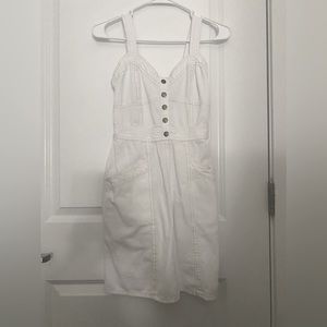 White cotton dress- perfect for bride/bachelorette party!